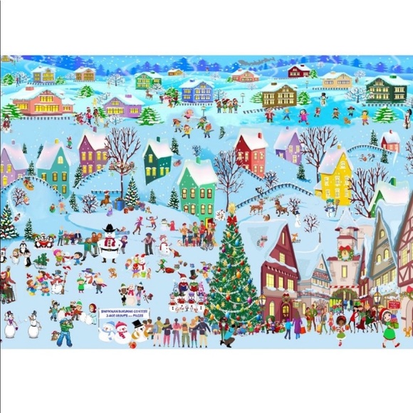 100 10X13 Christmas Village Snow, Town, Tree and Santa Poly Mailers PRICE FIRM - Picture 3 of 3